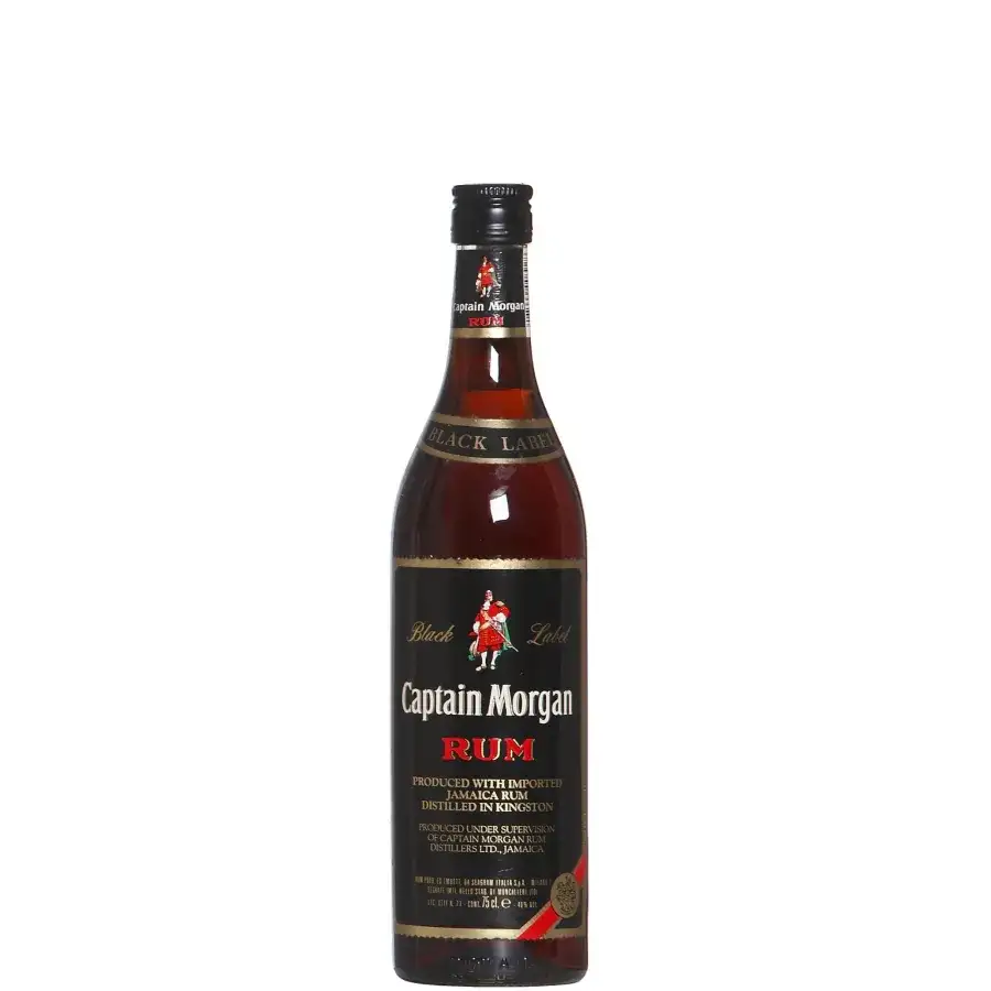 Bottle of Captain Morgan Black Label 1980s