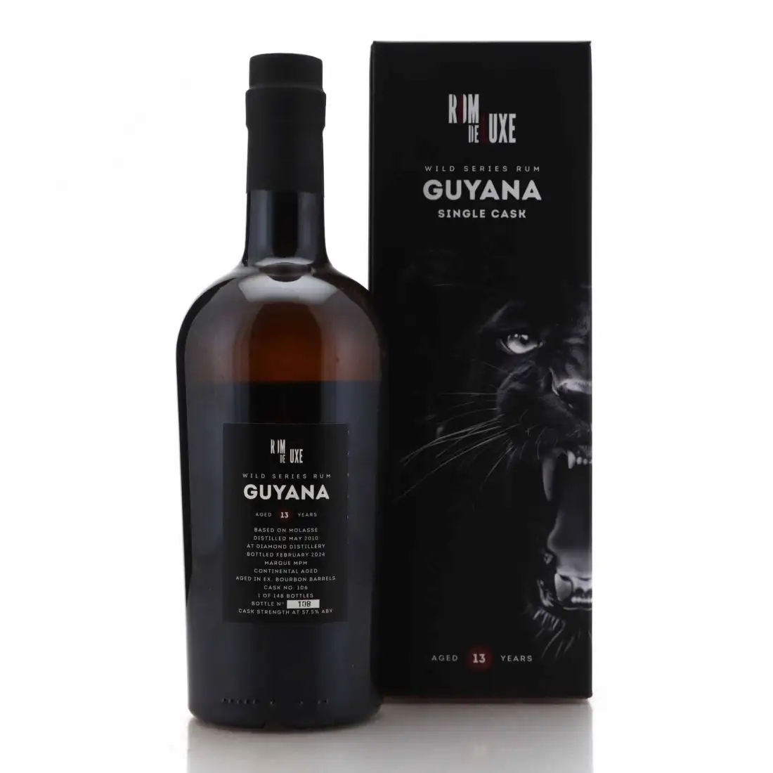 Image haute résolution de Romdeluxe Port Mourant Wild Series Rum Guyana No. 51 2011