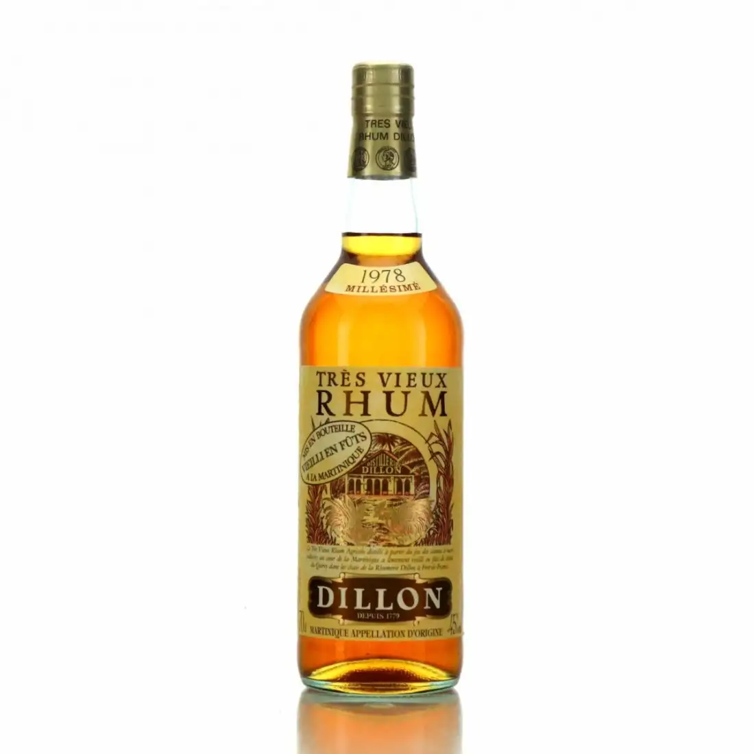 Bottle of Dillon Tres Vieux Rhum Old Nick 1978