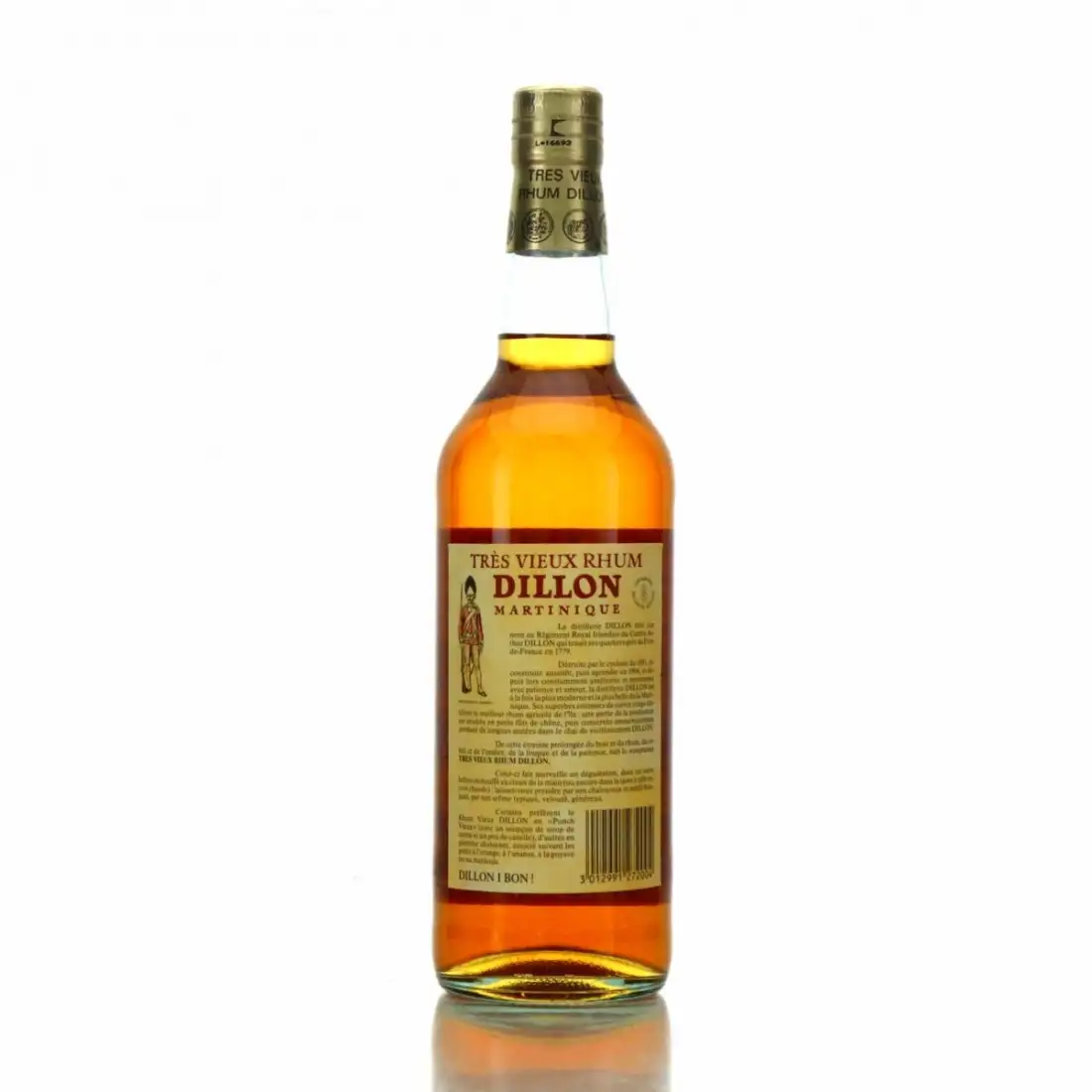 Image haute résolution de Dillon Tres Vieux Rhum Old Nick 1978
