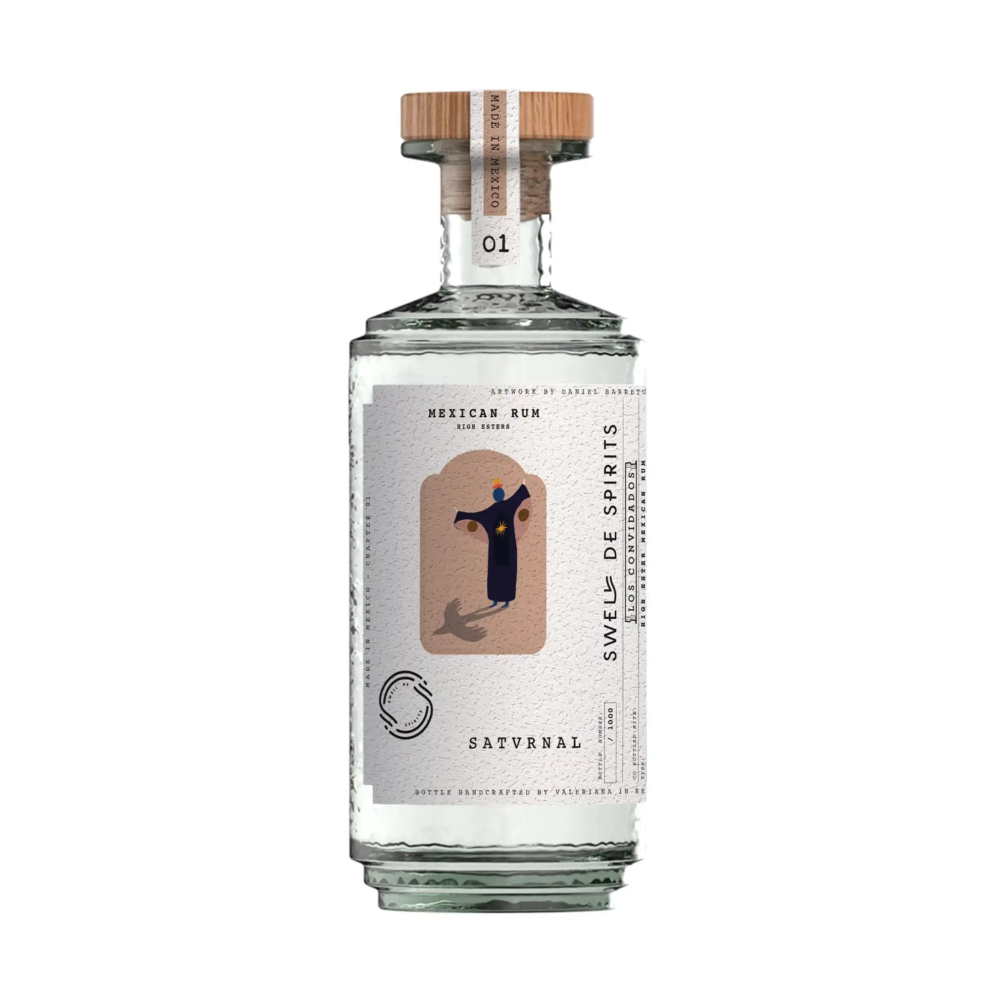 Bottle of Swell de Spirits Los Convidados Satvrnal Mexican Rum (High Ester) 2023