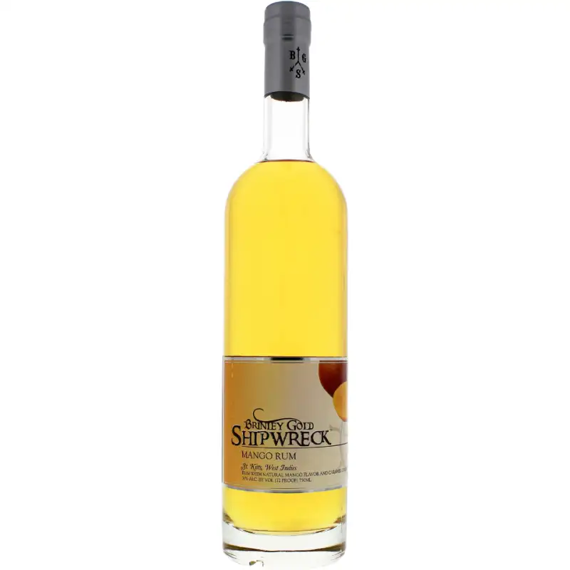 Bottle of Brinley Gold Shipwreck Mango Rum