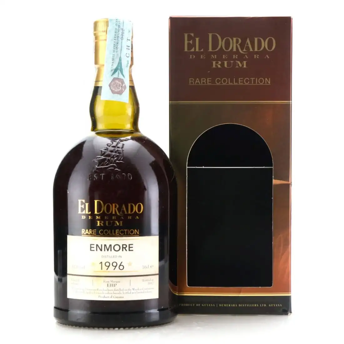 Bottle of Enmore El Dorado Rare Collection EHP 1996