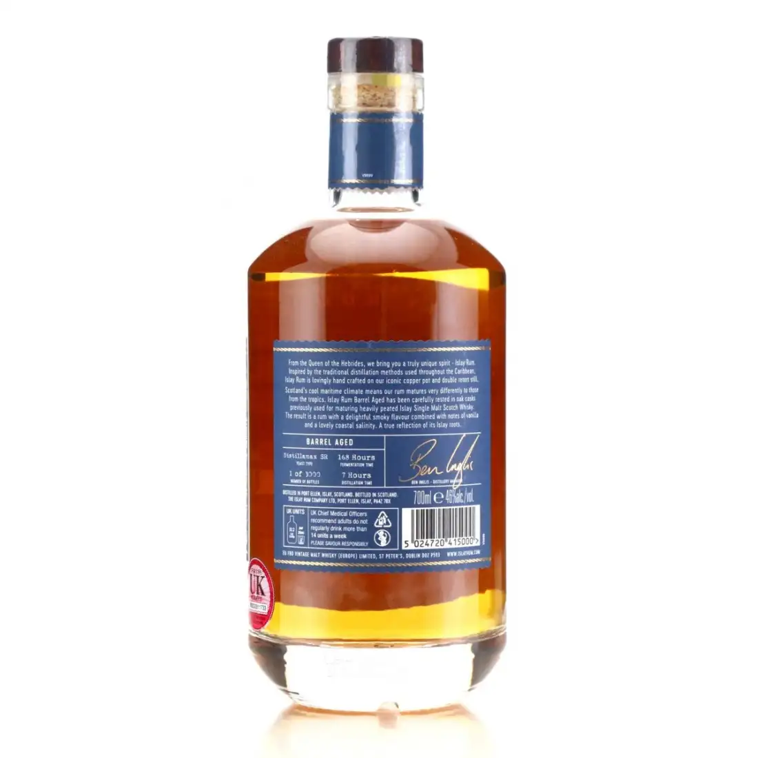 High resolution image of The Islay Rum Company The Original Islay Rum {Barrel Aged}