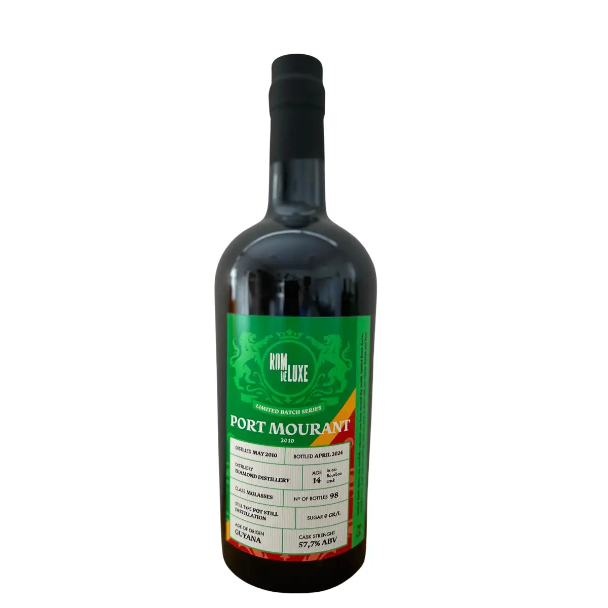 Bottle of Romdeluxe DDL Limited Batch Series Port Mourant 2010