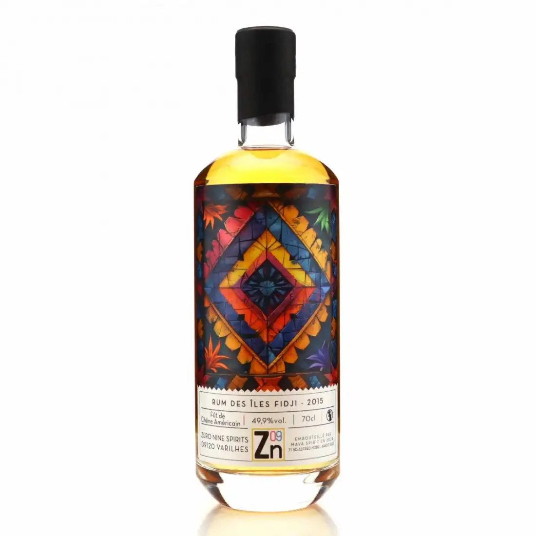 Bottle of Zéro Nine Spirits South Pacific Rum des Îles Fidji 2015