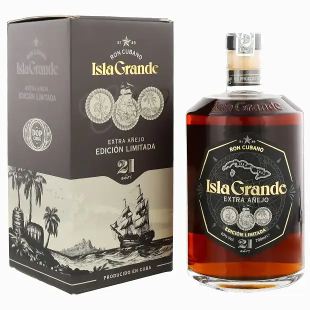 Bottle of Cuba Ron S.A. Isla Grande Extra Añejo