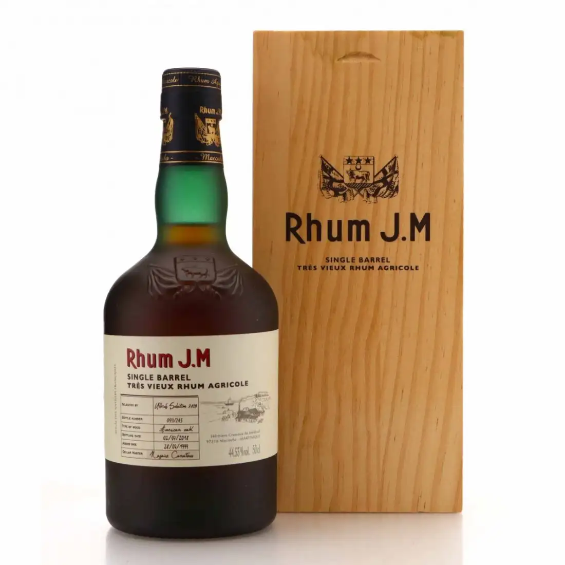 Image haute résolution de Rhum J.M Single Barrel (Ullrich Selection 2018) 1999