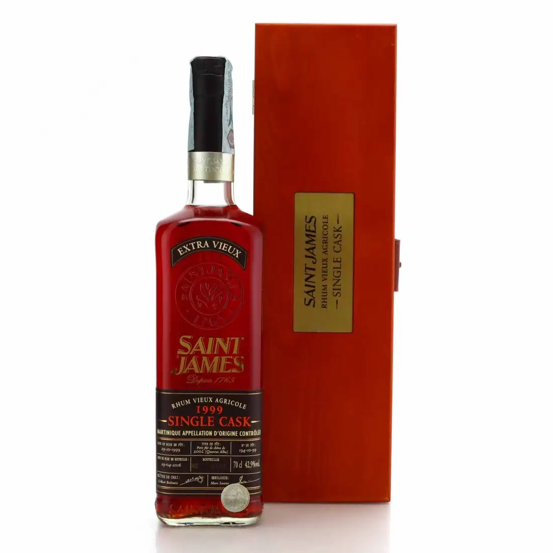 Image haute résolution de Saint James Single Cask 1999