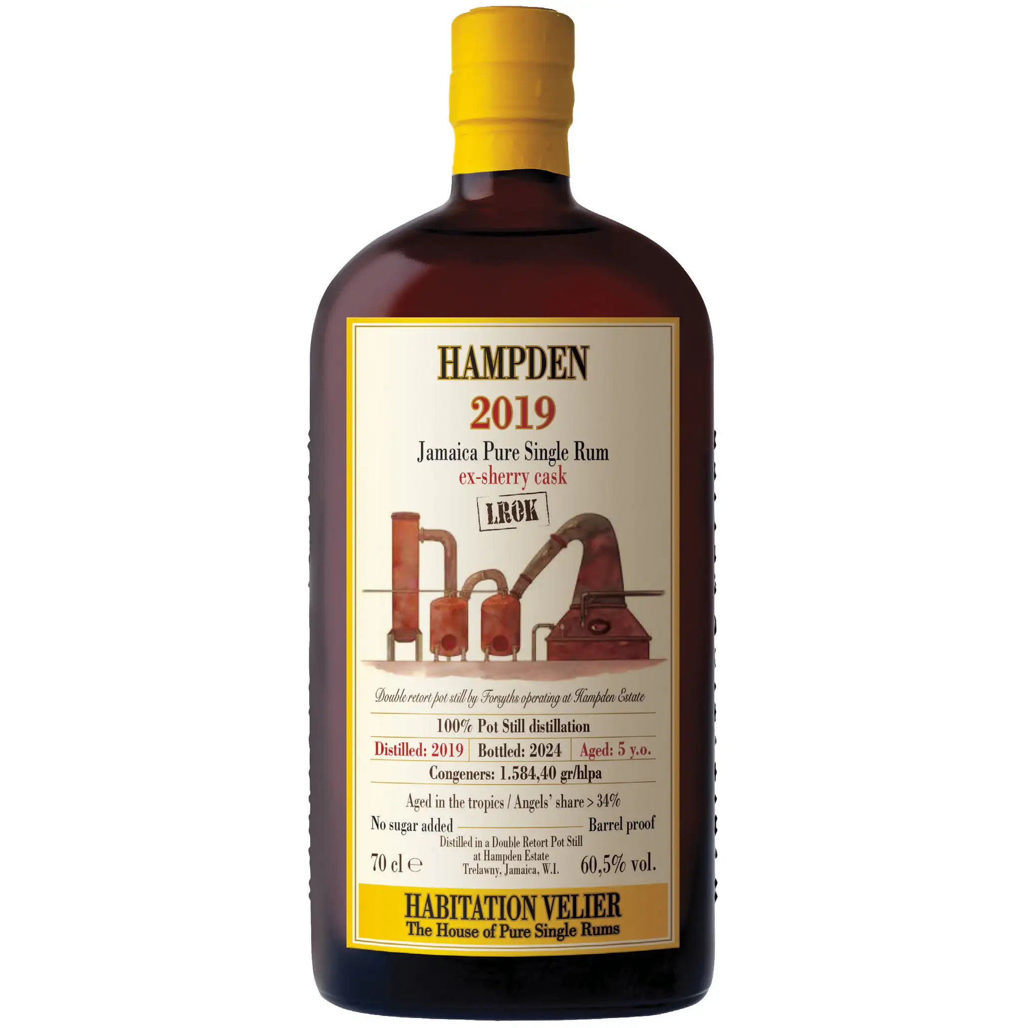 Bottle of Habitation Velier Hampden Ex-Sherry Cask LROK 2019