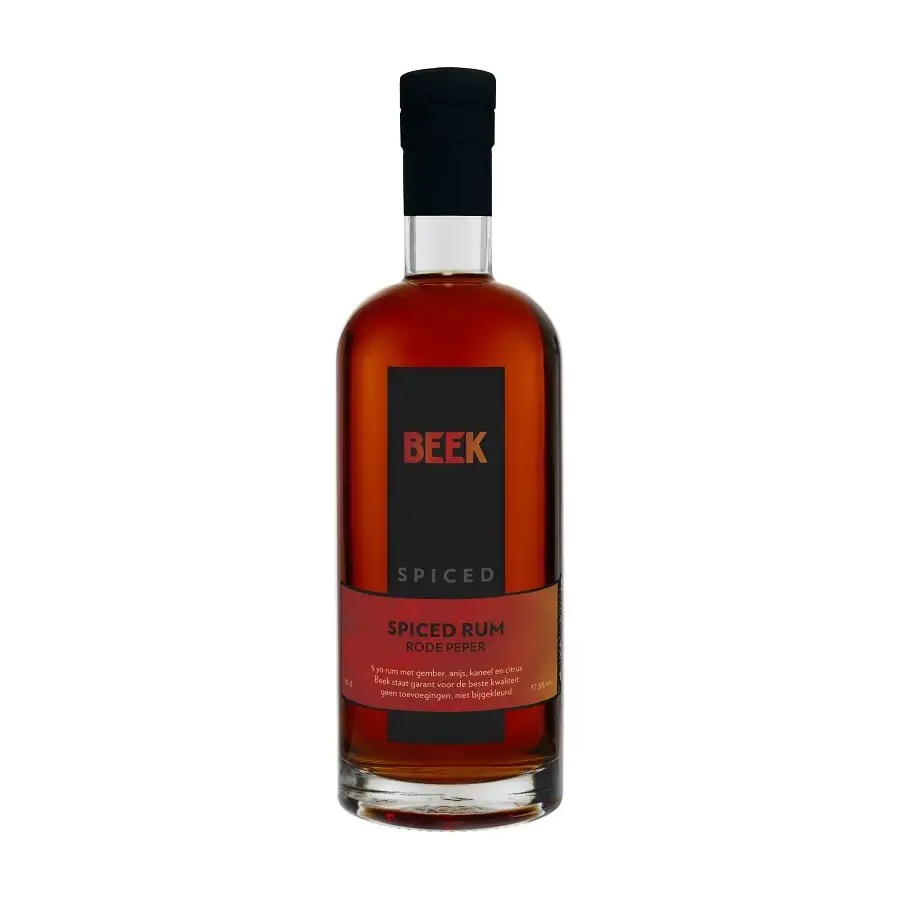 Bottle of Beek Spiced Rum Rode Pepper
