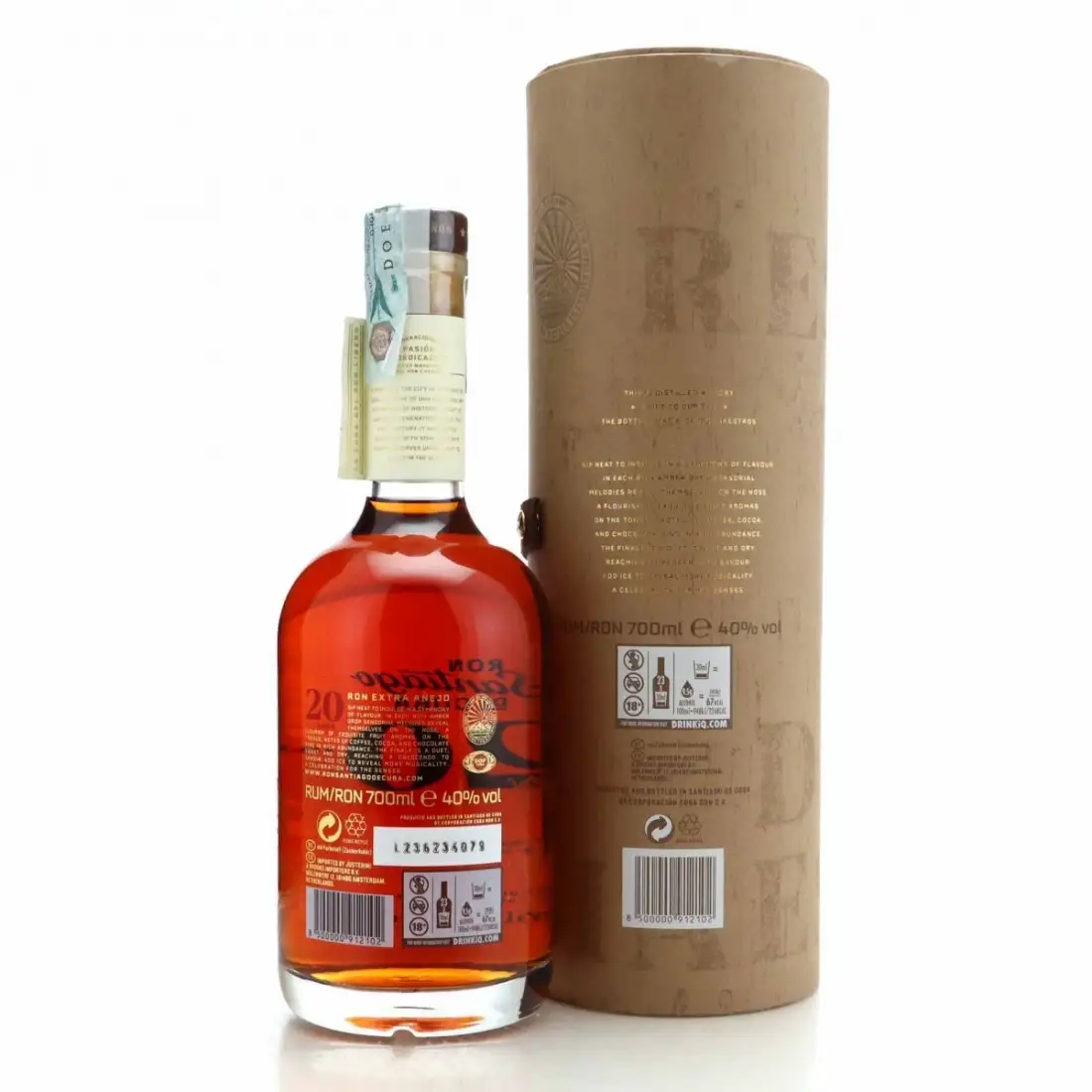 High resolution image of Santiago de Cuba Ron Extra Añejo Gran Reserva 2023
