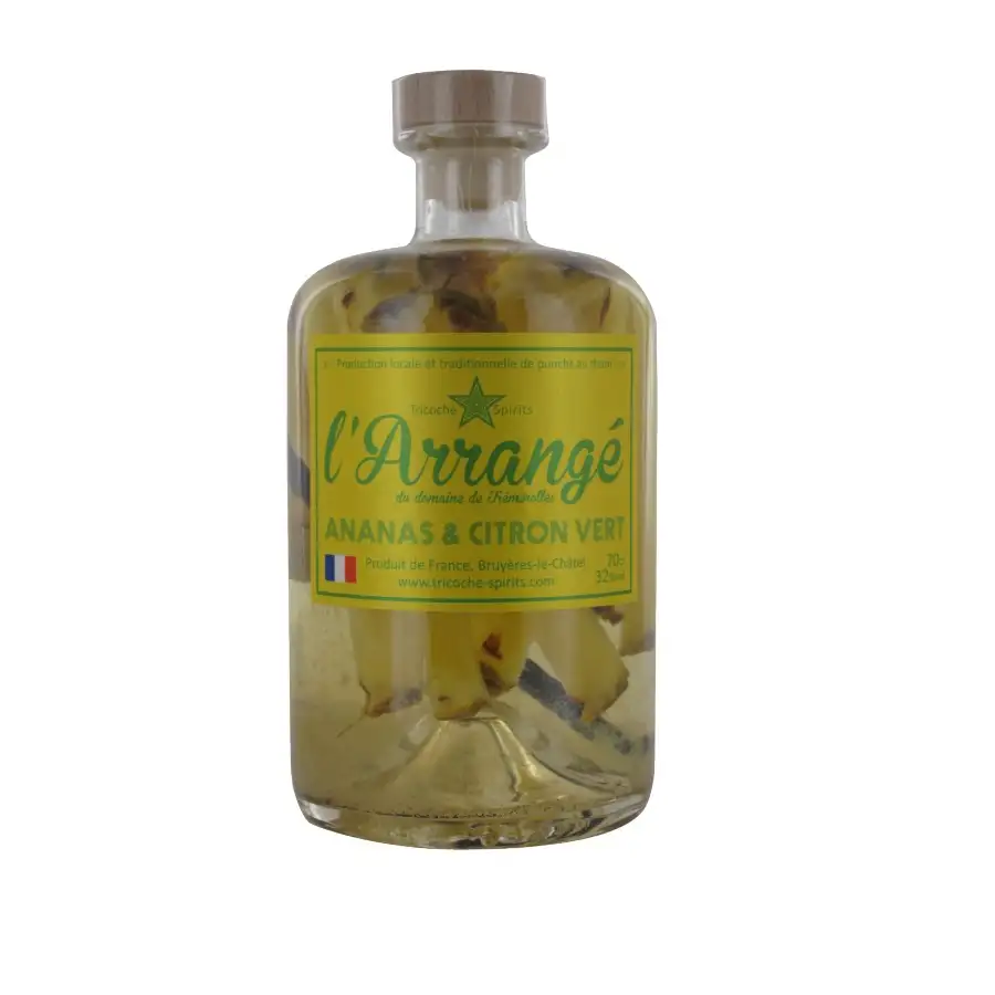 Image haute résolution de Tricoche Spirits L’Arrangé Ananas &amp; Citron Vert