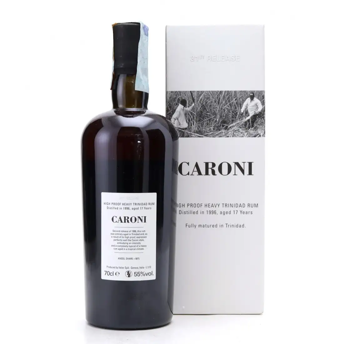 Image haute résolution de Velier Caroni 31st Release High Proof Heavy Trinidad Rum HTR 1996
