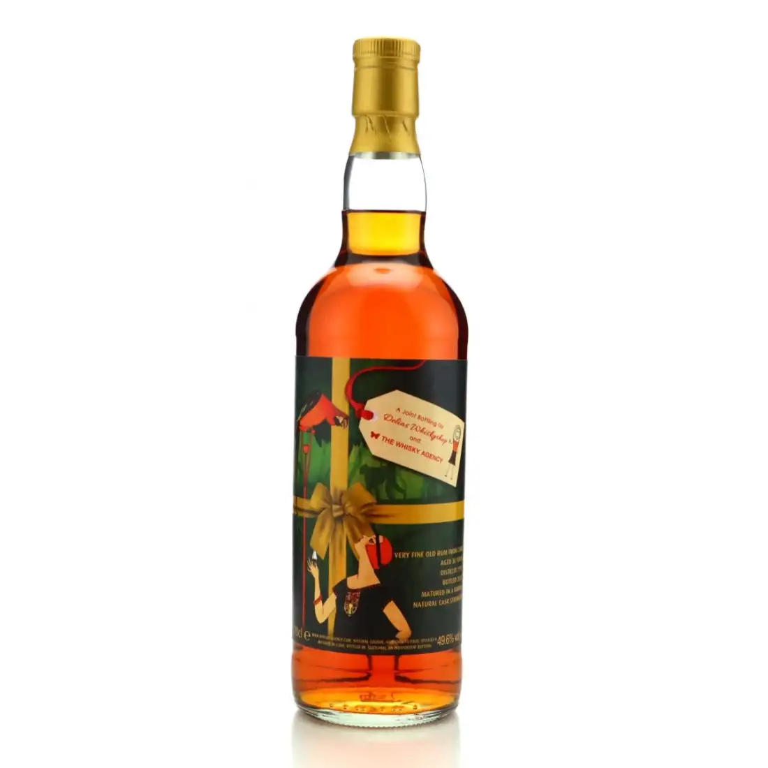 Bottle of The Whisky Agency Karibik Rum (Delias Christmas Bottling) 1993
