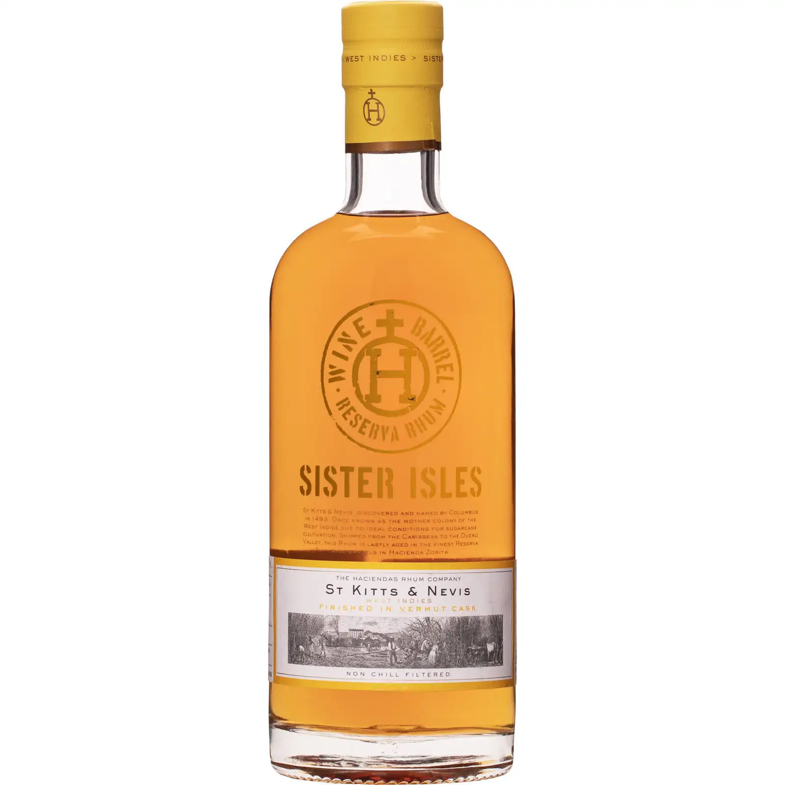 Bottle of The Haciendas Rhum Company Sister Isles Finished in vermouth cask