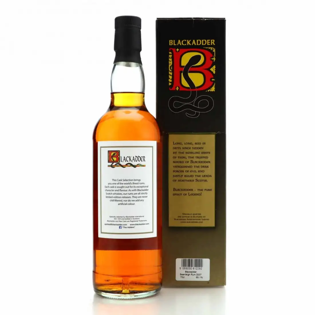 Image haute résolution de Blackadder Beenleigh Finest Australian Rum 2008
