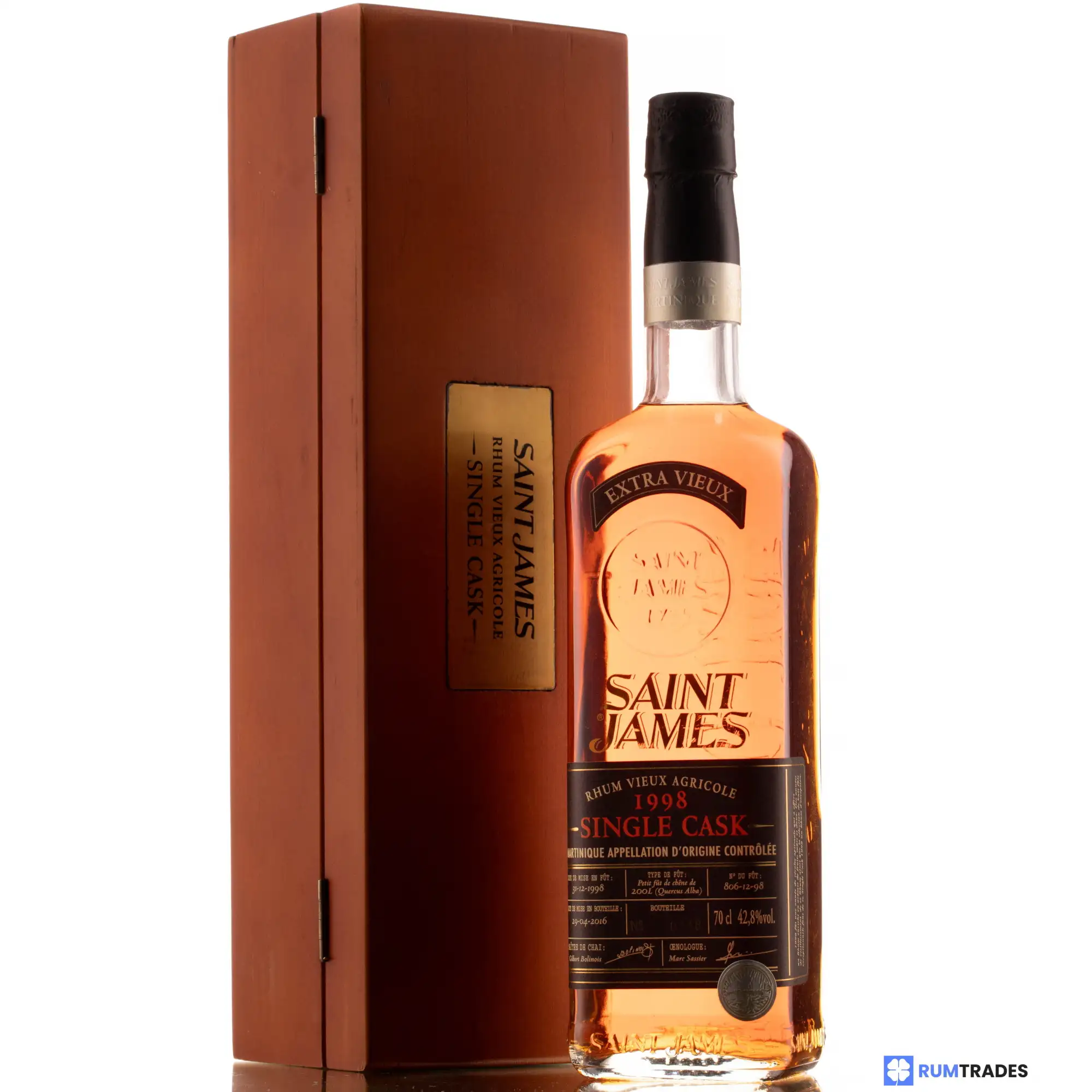 Image haute résolution de Saint James Single Cask 1998