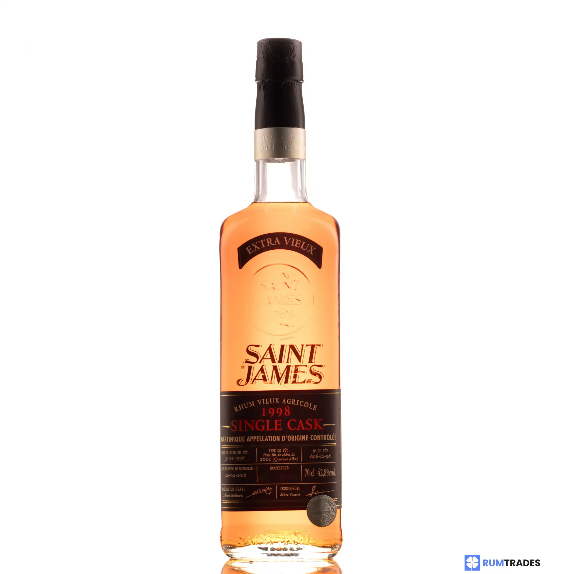 Image haute résolution de Saint James Single Cask 1998