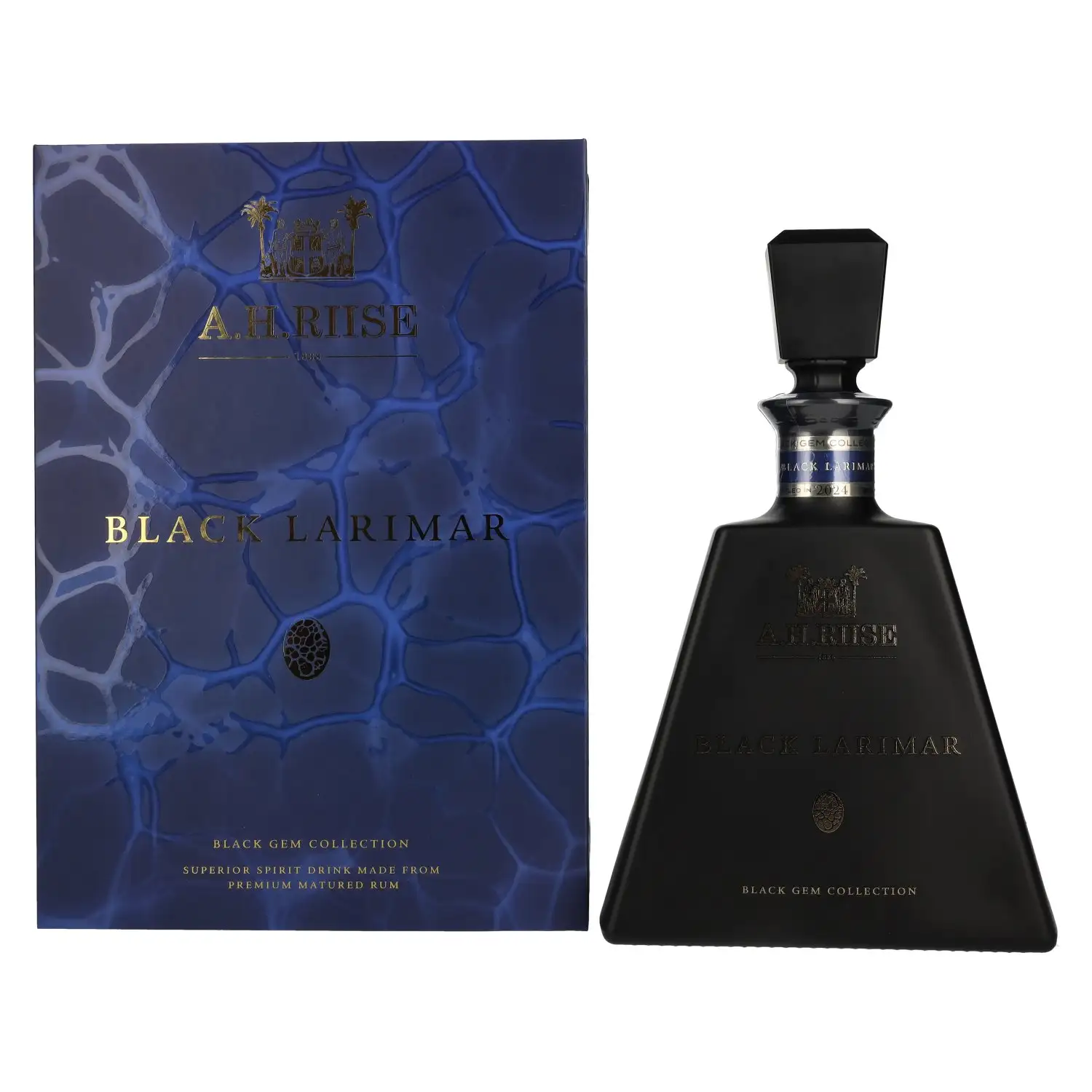 Bottle of A.H. Riise Black Larimar