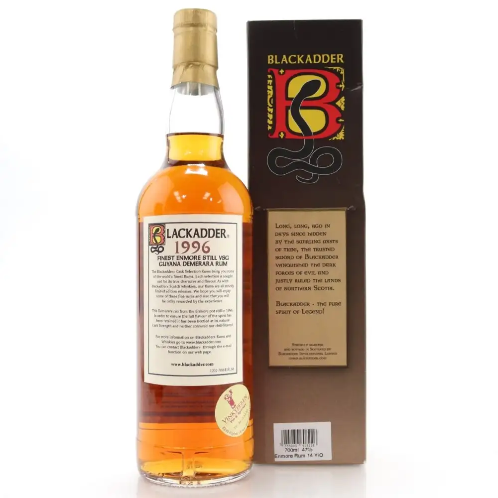 Image haute résolution de Blackadder Enmore Cask Selection Rum VSG 1996