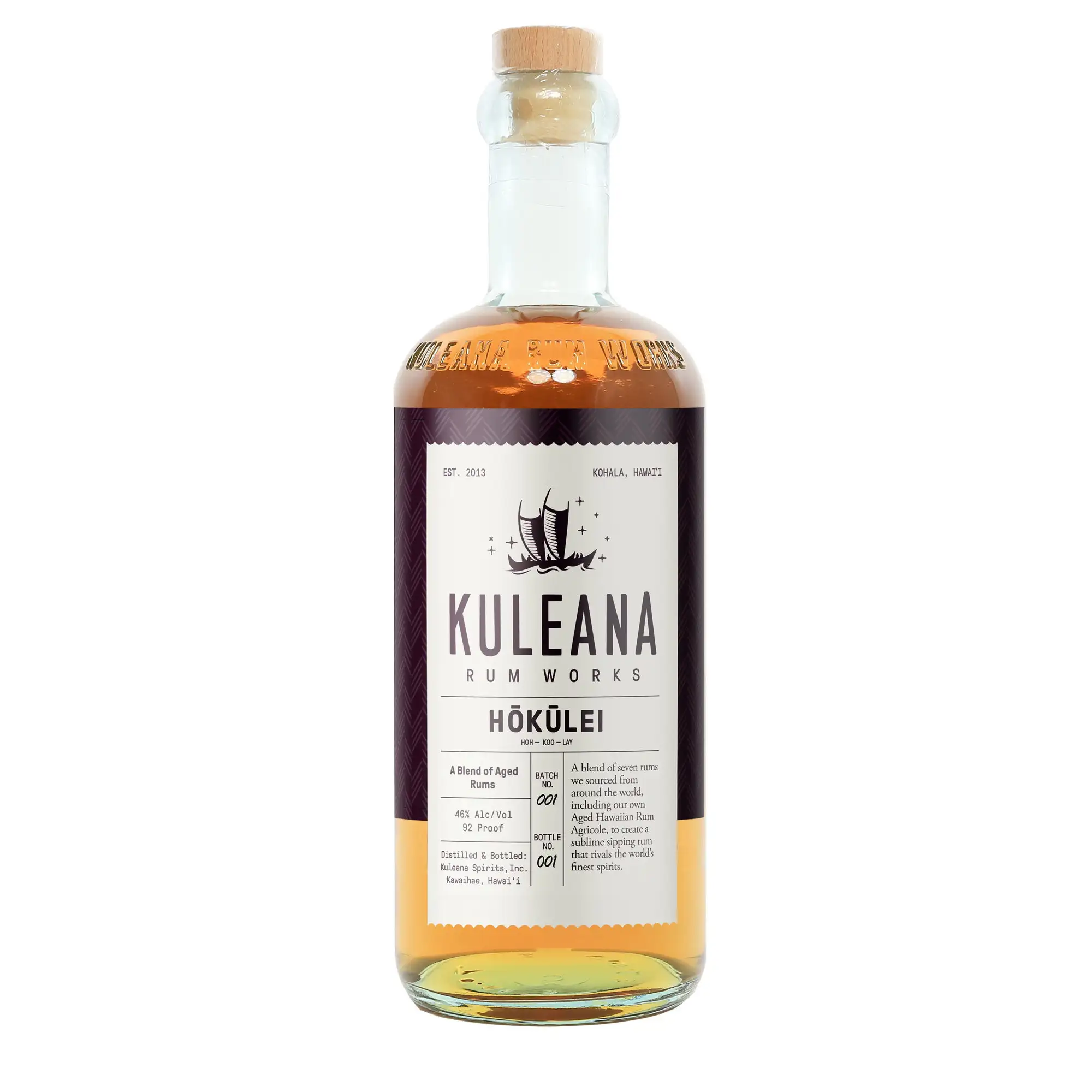 Bottle of Kuleana Spirits, Inc. Hokulei