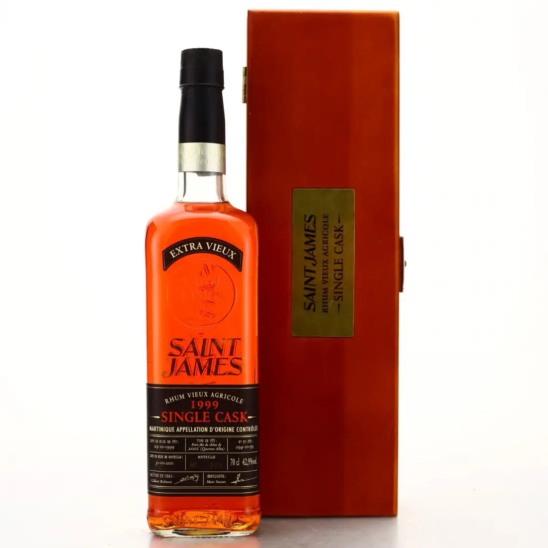 Image haute résolution de Saint James Single Cask 1999