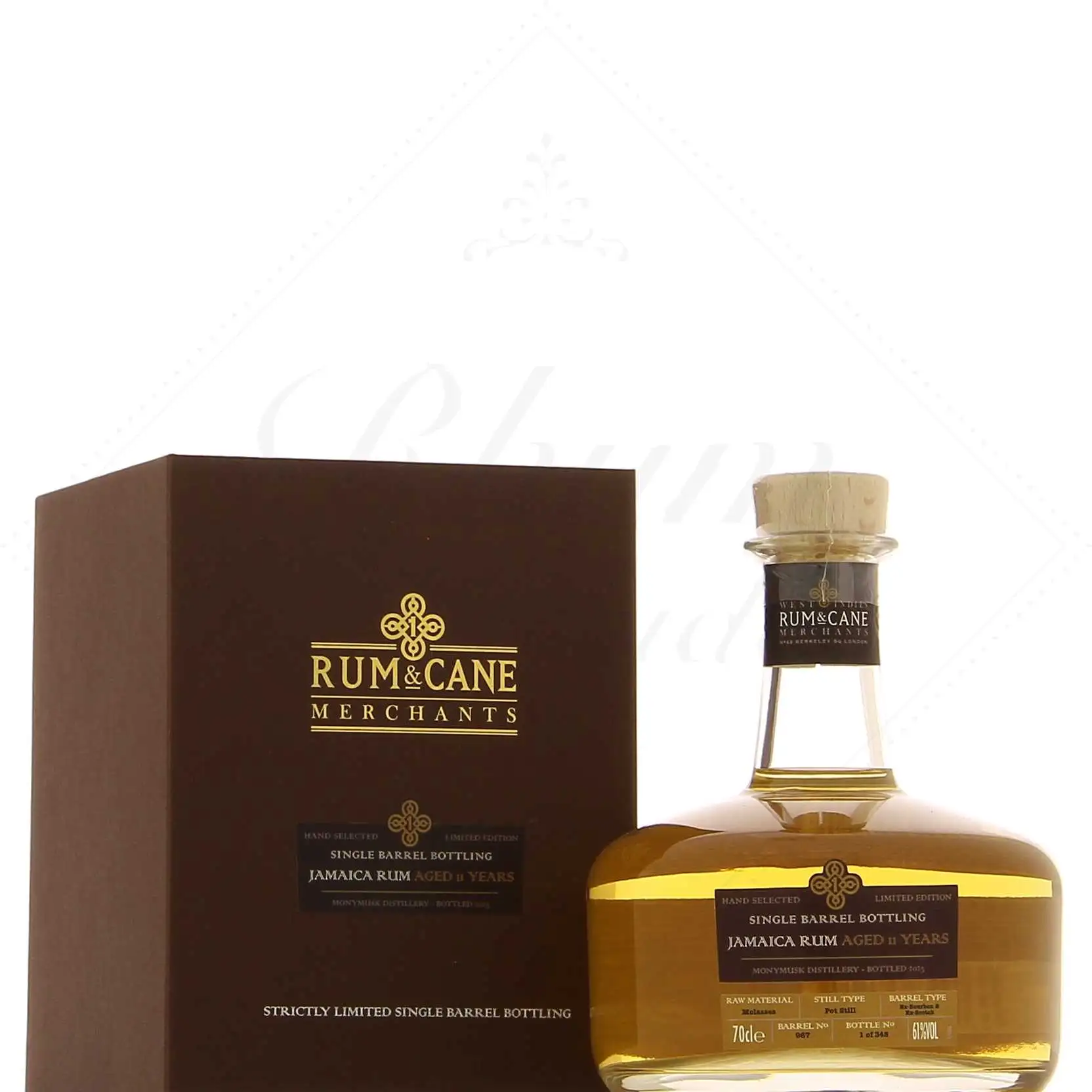 Bottle of Crucial Drinks Clarendon Rum & Cane Single Barrel Bottling Jamaica Rum 2023