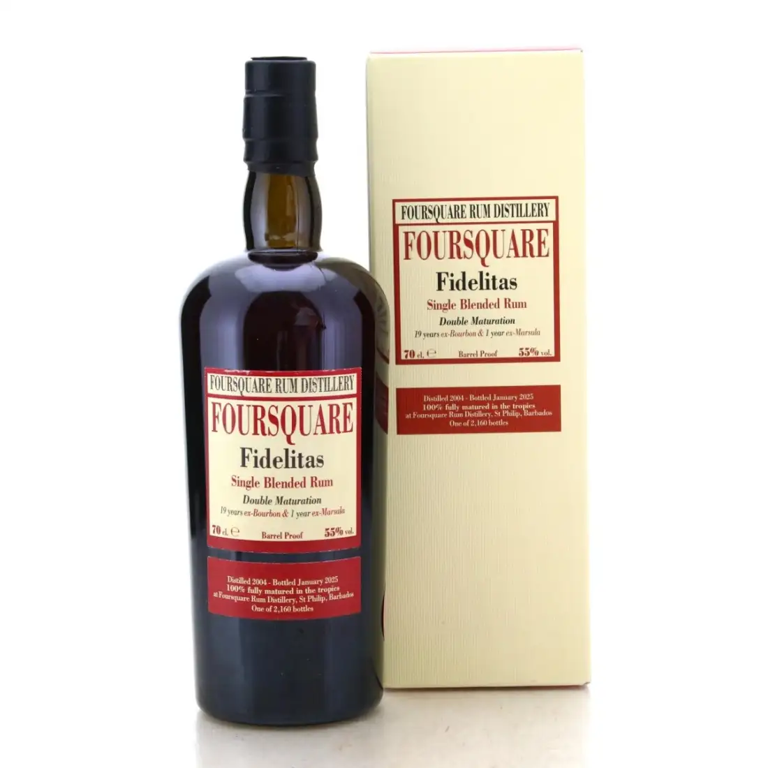 Bottle of Velier Foursquare Fidelitas 2004