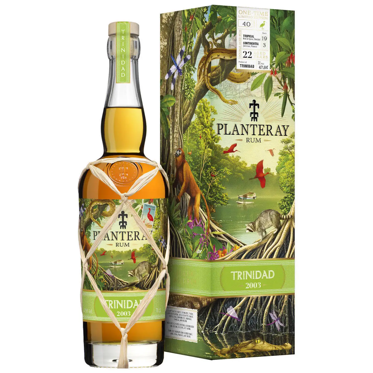 Bottle of T.D.L Planteray One Time Limited Edition Trinidad TDL 2003