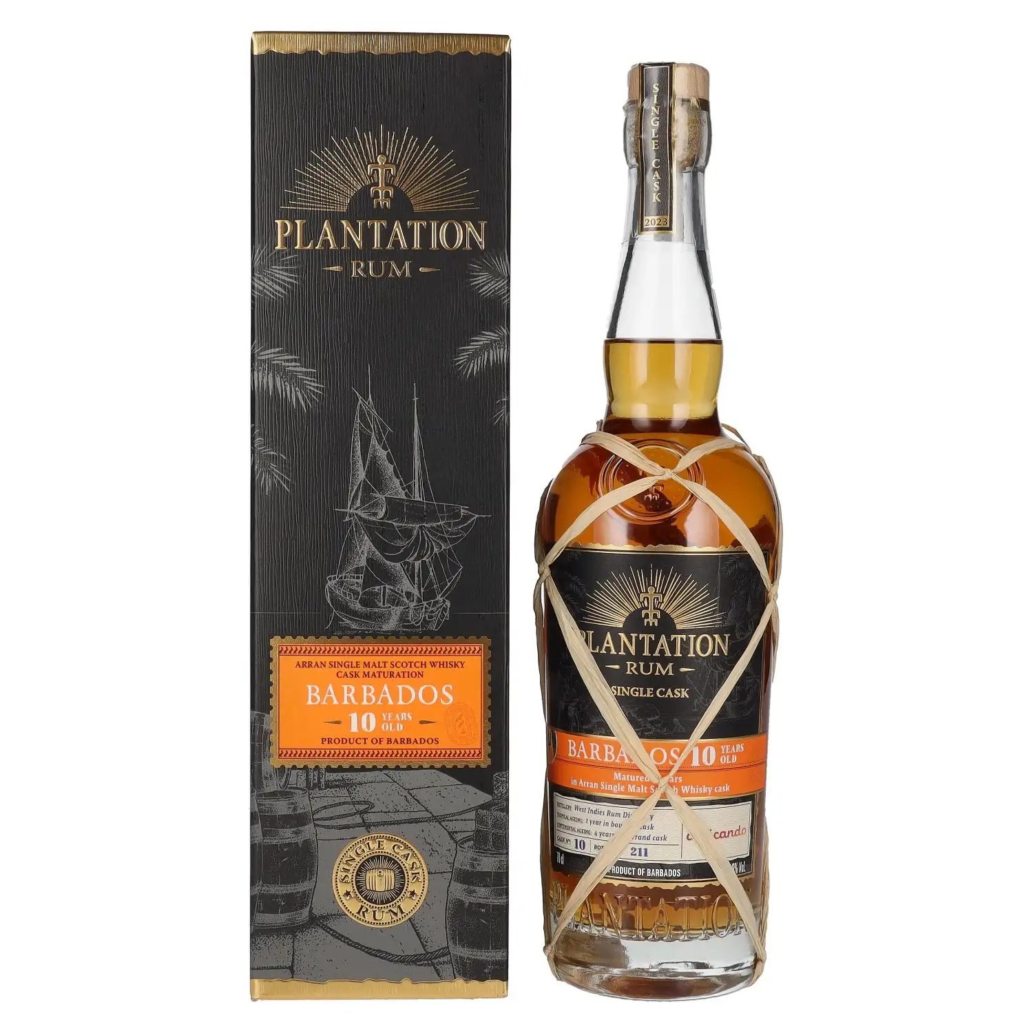 Bottle of Plantation Barbados 10 Years Old (Arran Finish) delicando 2023