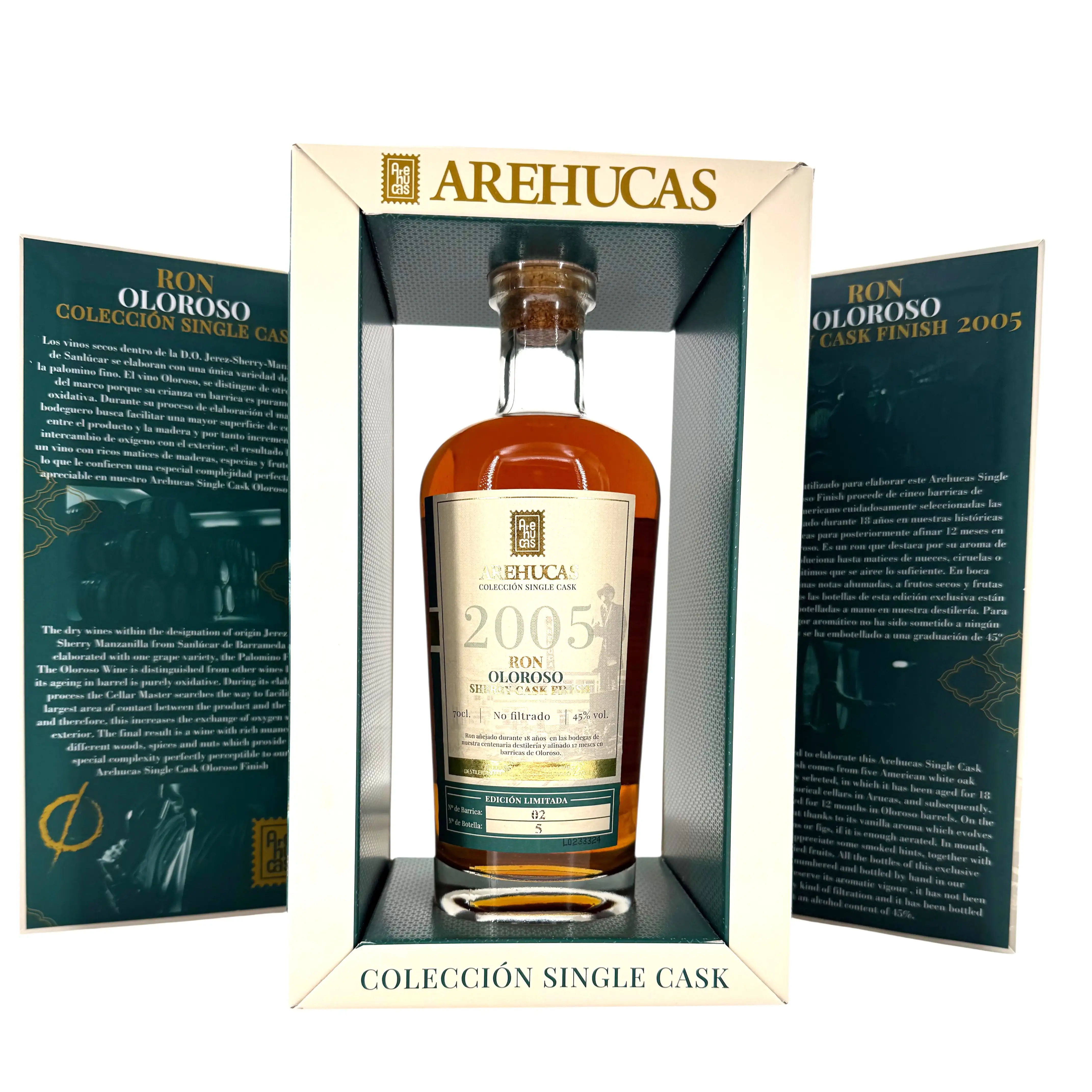 Bottle of Arehucas Ron Oloroso Sherry Cask Finish 2005