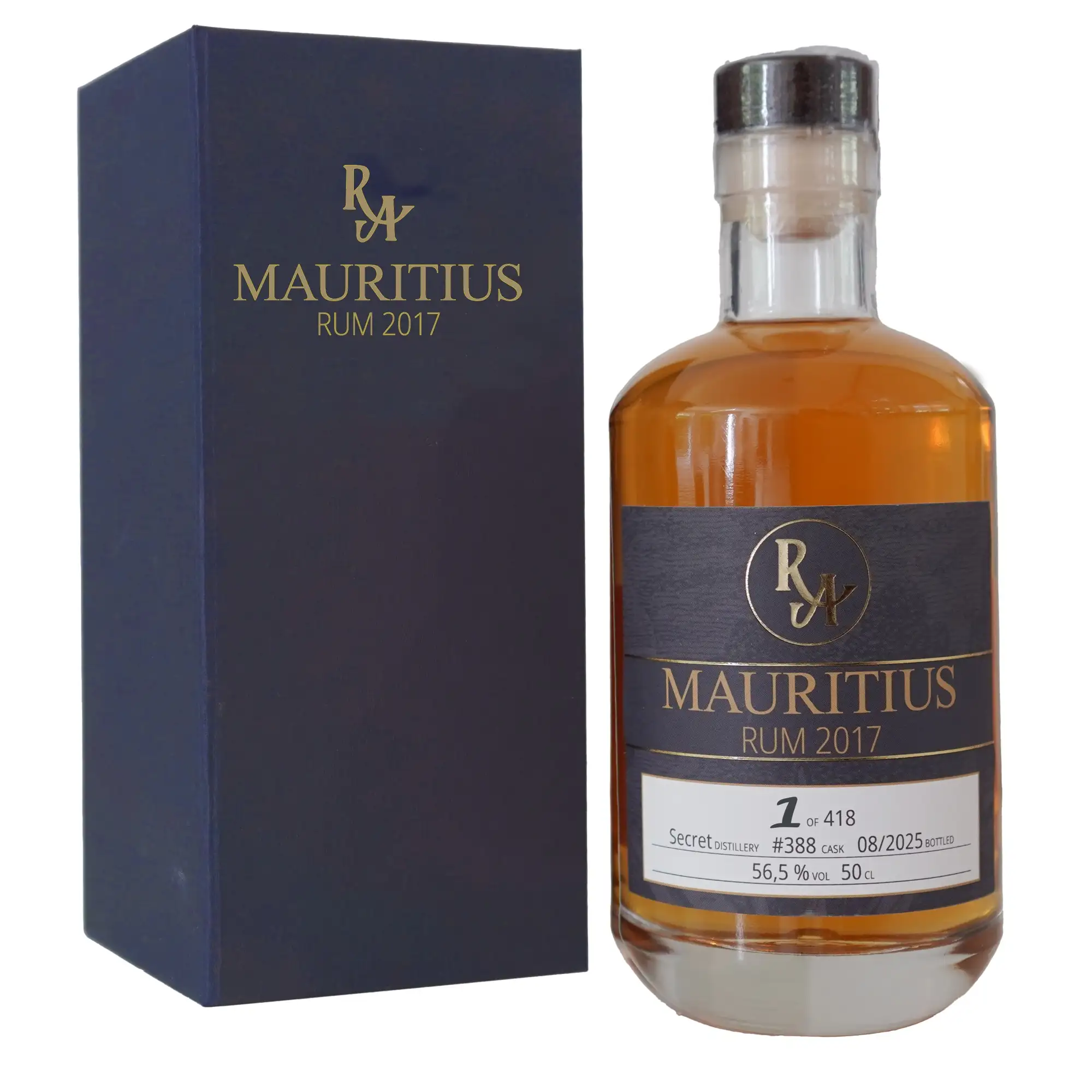Bottle of RA Mauritius Rum 2017