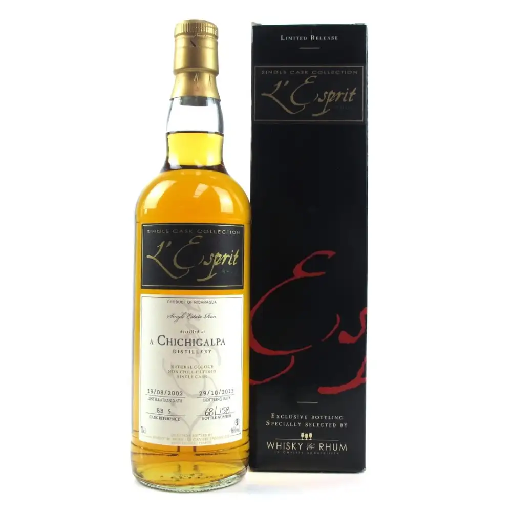 Bottle of Whisky & Rhum Chichigalpa L‘Esprit 2002