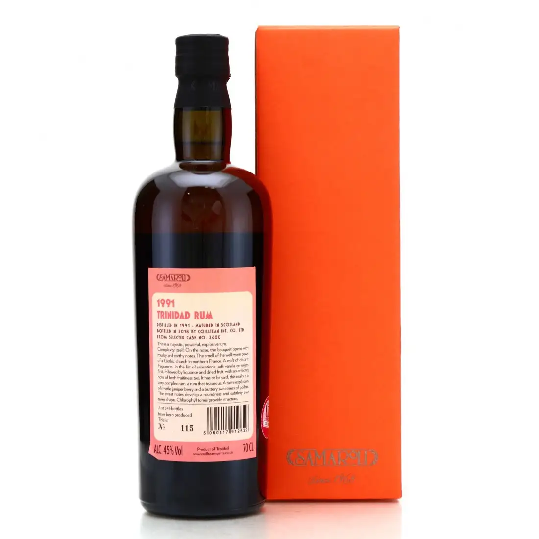 Image haute résolution de Samaroli Trinidad Rum 1991