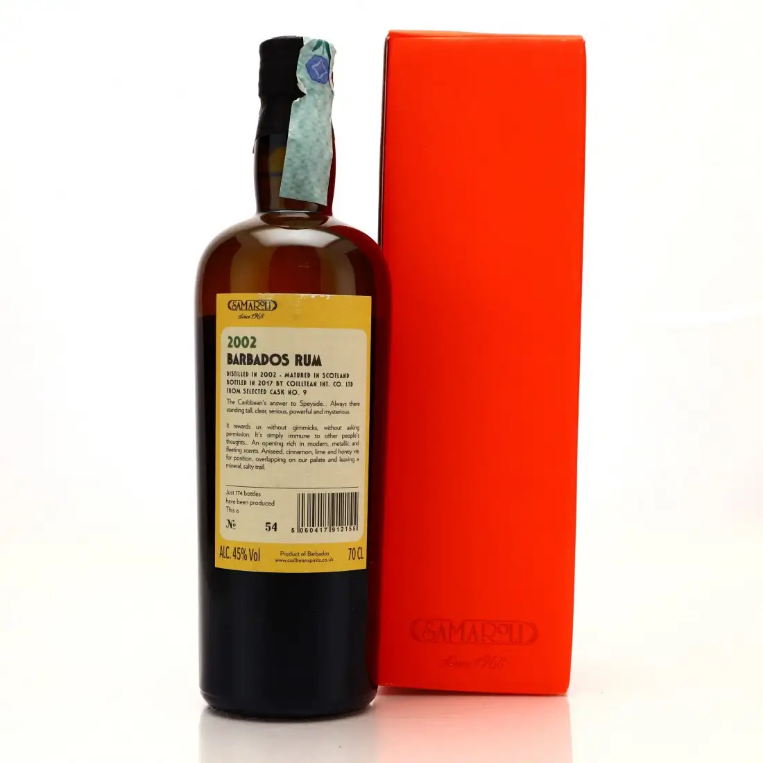 High resolution image of Samaroli Barbados Rum 2002