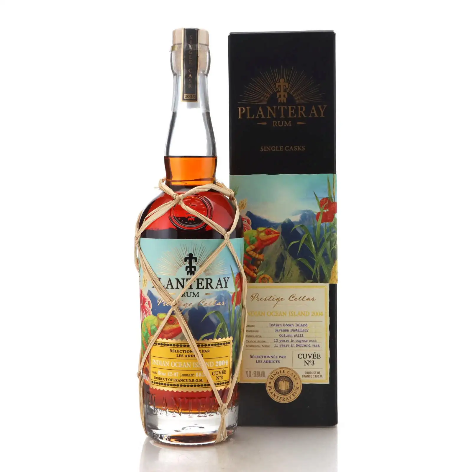 Bottle of Savanna Planteray Prestige Cellar Indian Ocean Island (Les Addicts Cuvée No. 3) 2004