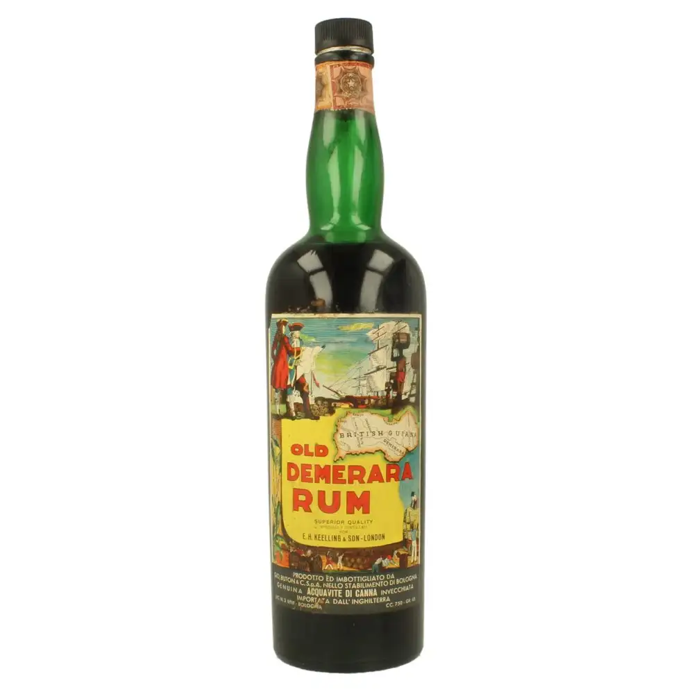 Bottle of Keeling & Son Diamond Old Demerara Rum (Lic. N°3)