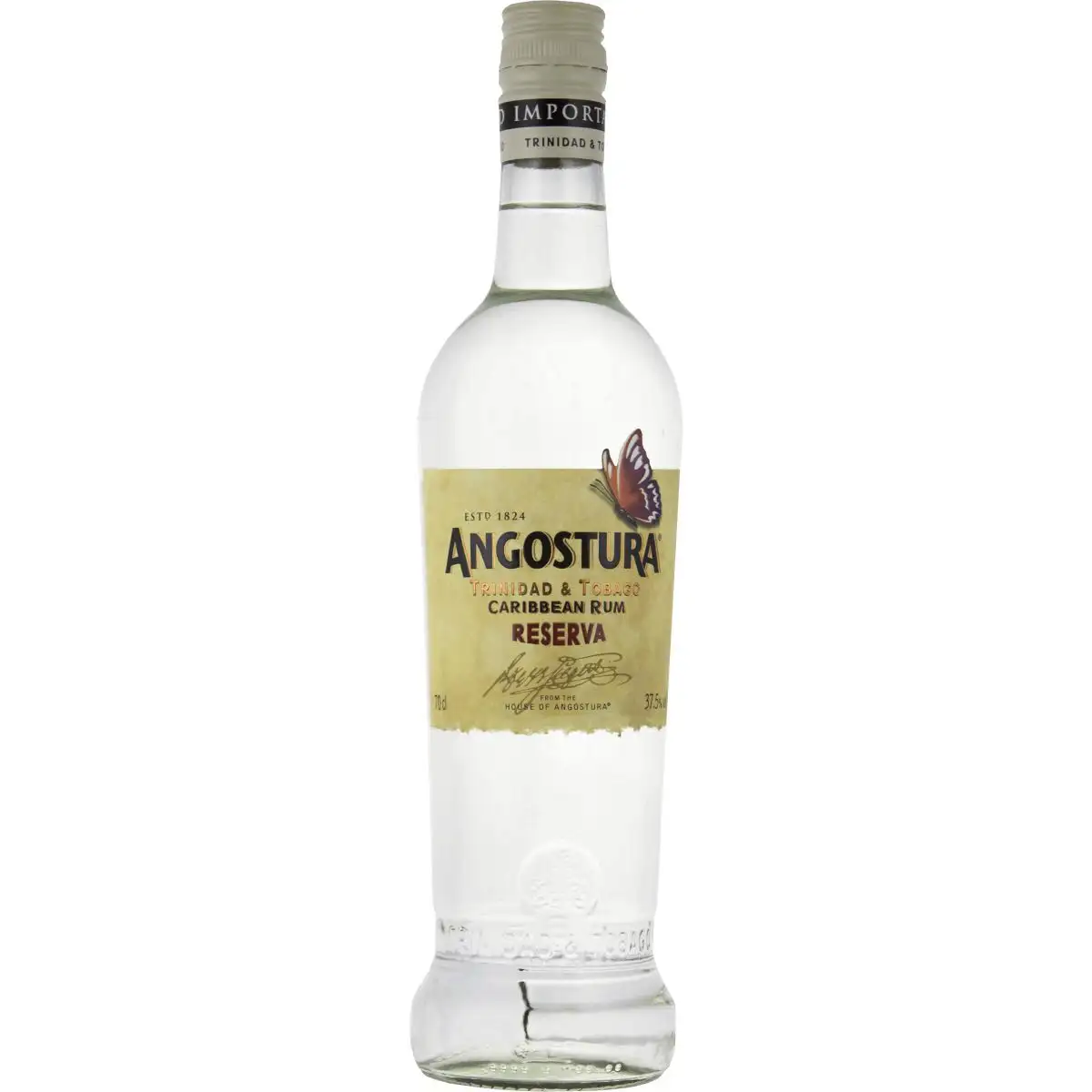 Bottle of T.D.L Angostura Butterfly White Reserve