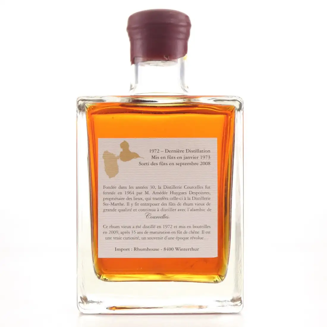 High resolution image of Rhum House Domaine de Courcelles Rhum Vieux Édition 2008 1972