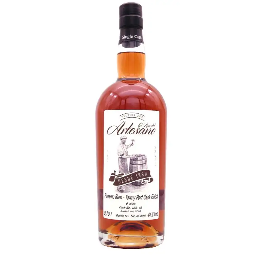 Bottle of El Ron del Artesano Panama Rum - Tawny Port Cask Finish 2010