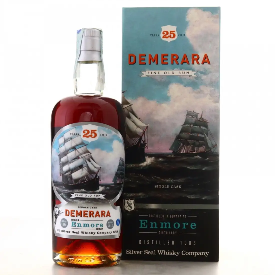 Bottle of Silver Seal Enmore Demerara (Blue Label) 1988