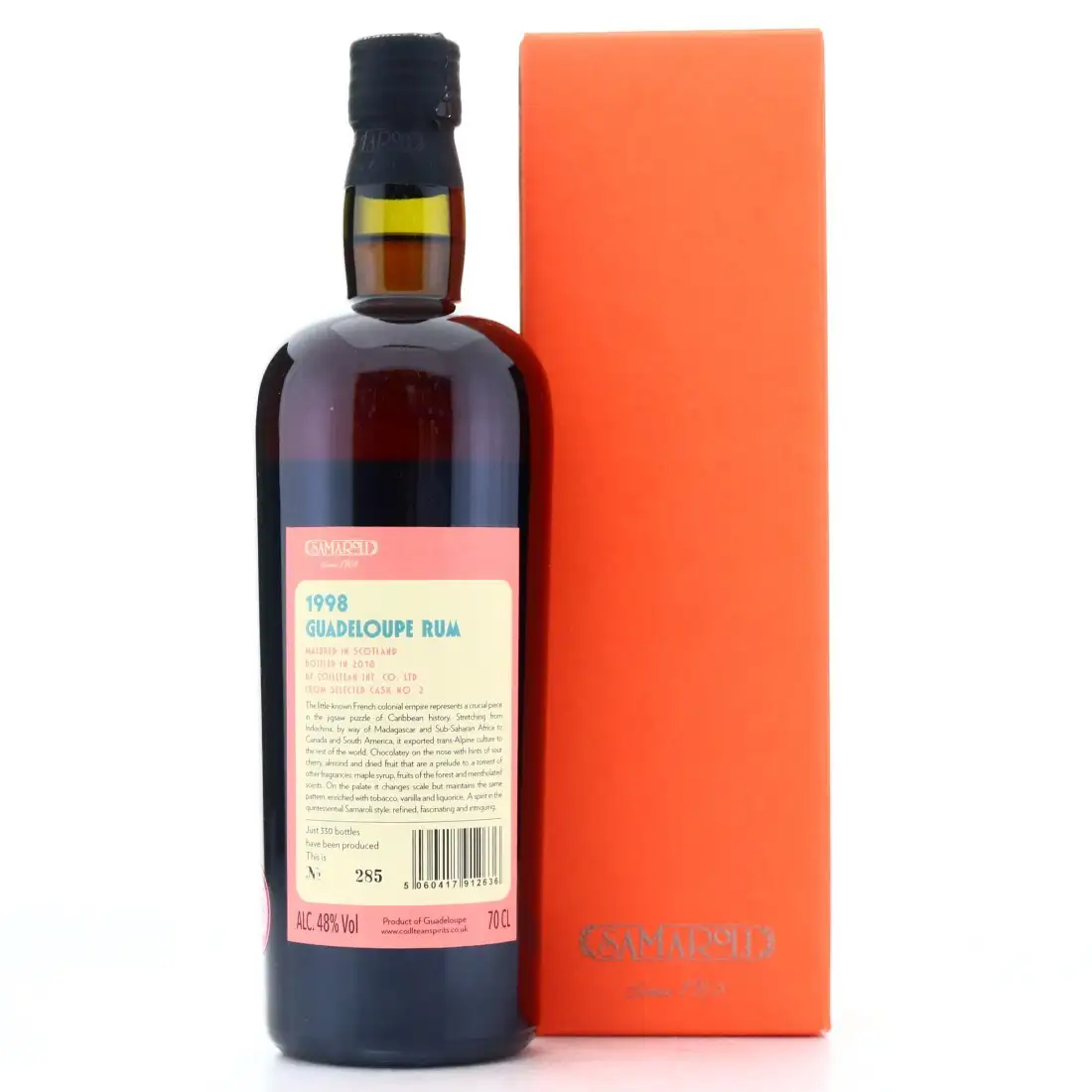 Image haute résolution de Samaroli Guadeloupe Rum 1998