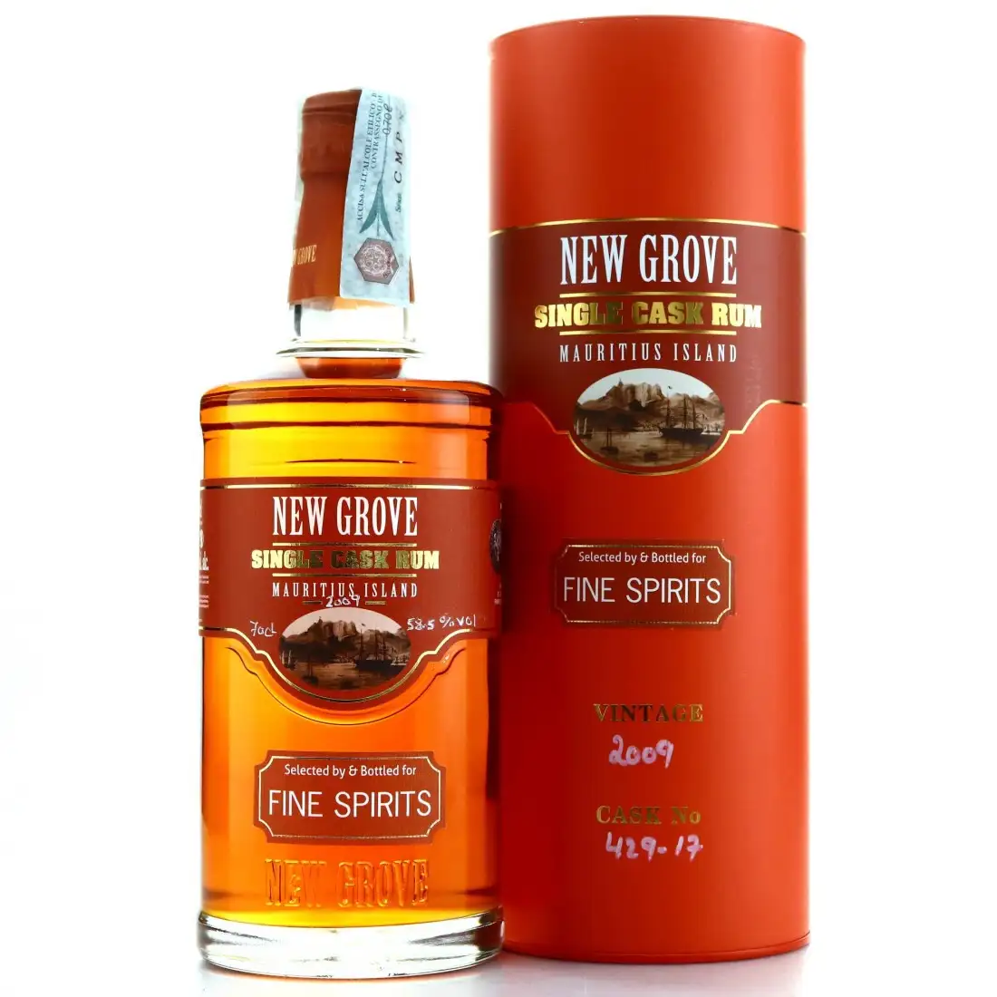 Bottle of Grays New Grove Single Cask Rum (Fine Spirits) 2009