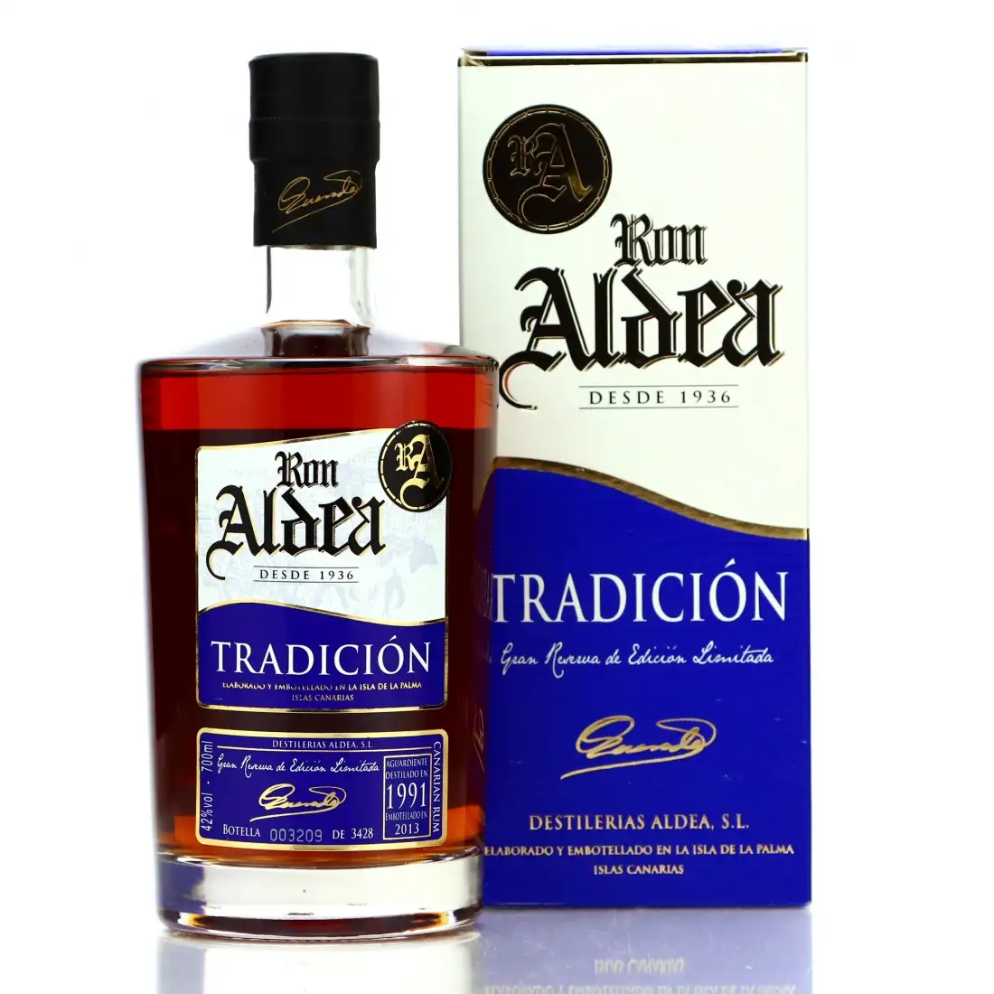 Bottle of Ron Aldea Tradición Cask Selection 1991