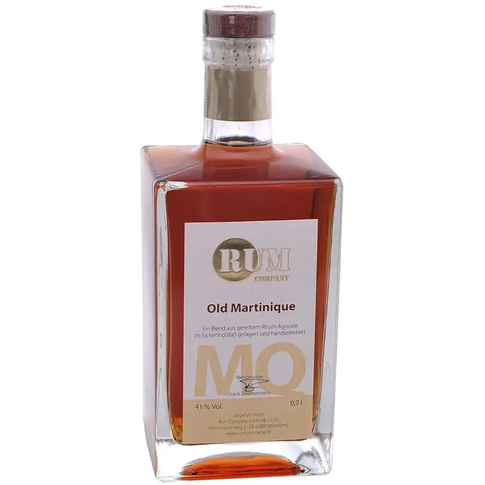 Bottle of Rum Company Old Martinique MO
