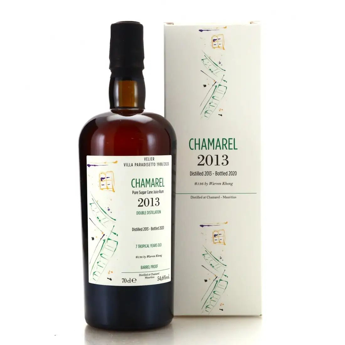 Bottle of Velier Chamarel Warren Khong Villa Paradisetto 1988/2020 2013