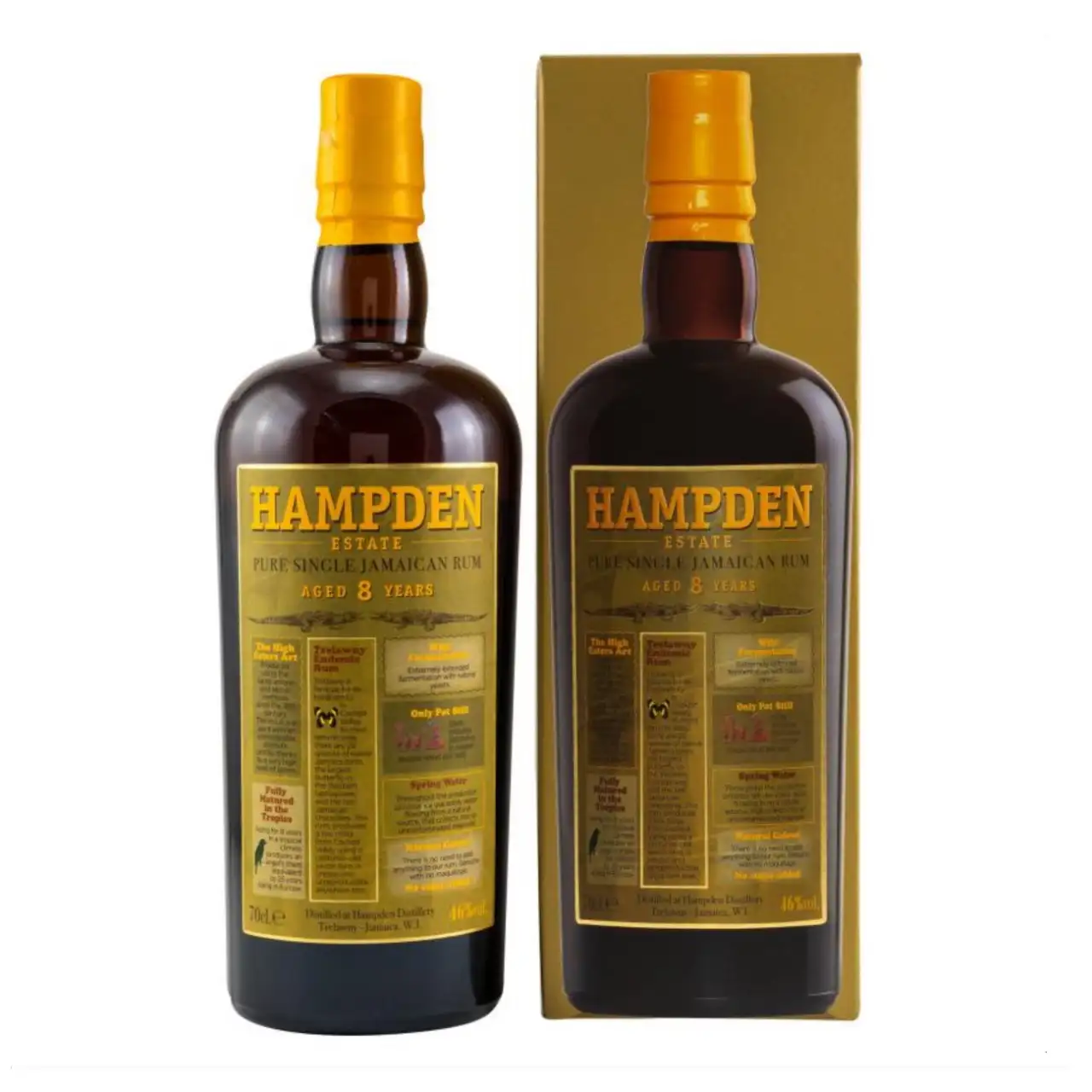 Bottle of Hampden Pure Single Jamaican Rum OWH