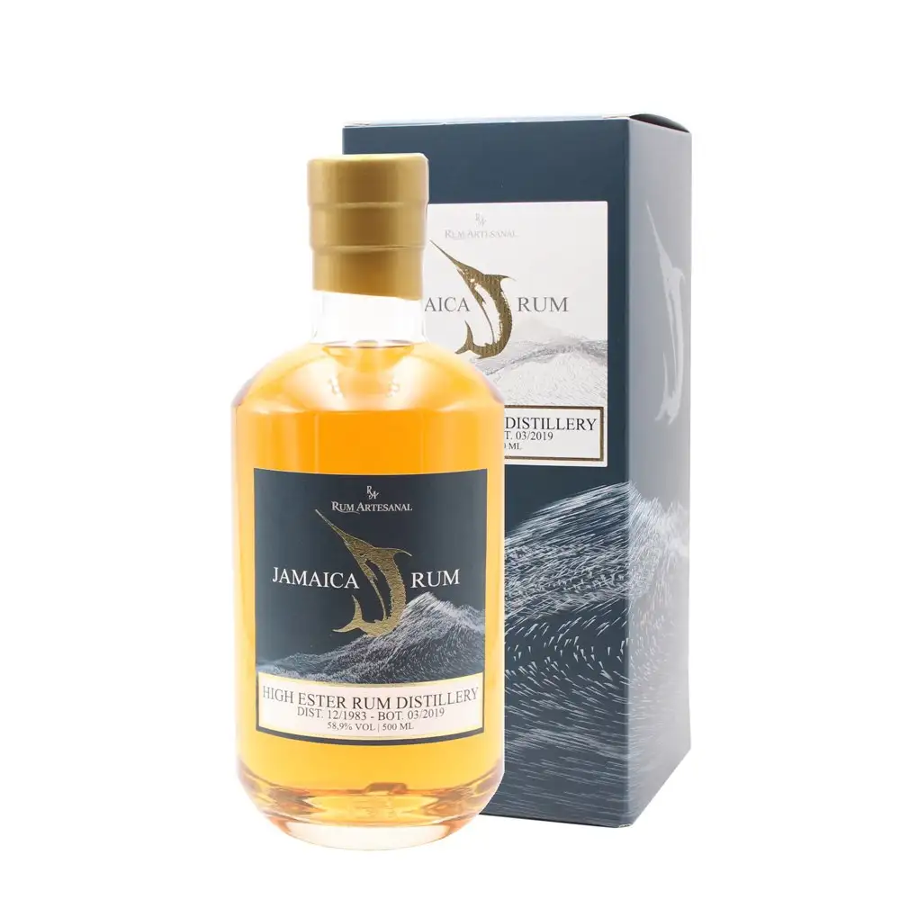 Bottle of Hampden RA Jamaica High Ester Rum HGML 1983