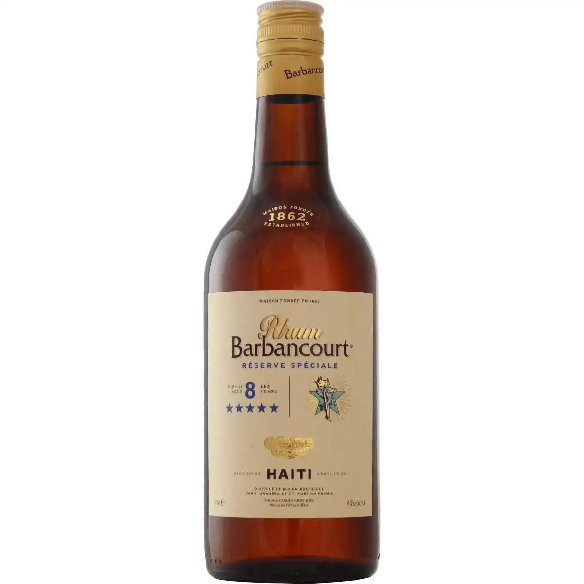 Bottle of Barbancourt 5 Stars 8 Years Réserve Spéciale